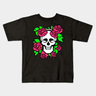 Skull And Roses Kids T-Shirt